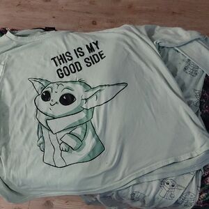 Mint Green Baby Yoda Pajama Set